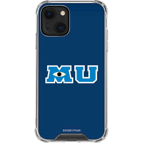 Disney Monsters University MU Logo iPhone 14 Clear Case